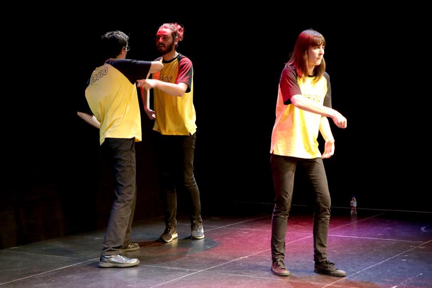 Momento de la actuación. Gala Solidaria AFAEAA -2019