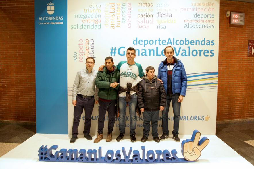 Gala de Deporte 2018 -  Imagen de los protagonistas de la película de "Campeones" posando en el photocall
