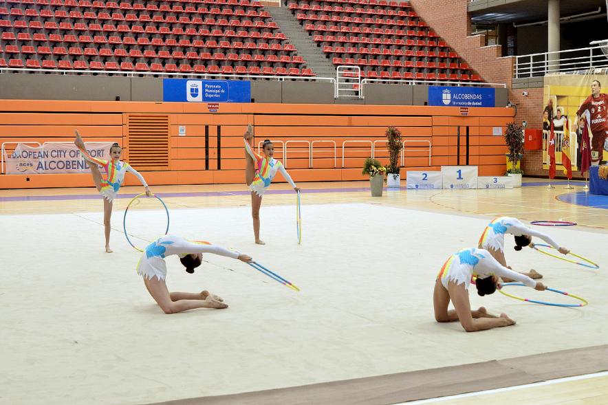 Participantes en disciplina de aros