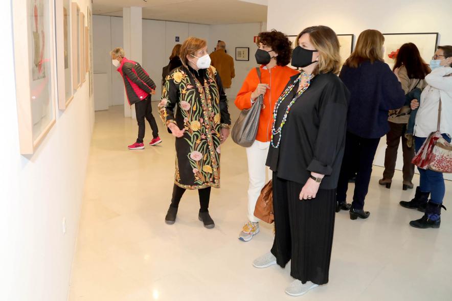 Artistas y autoridades en la exposición – 2021