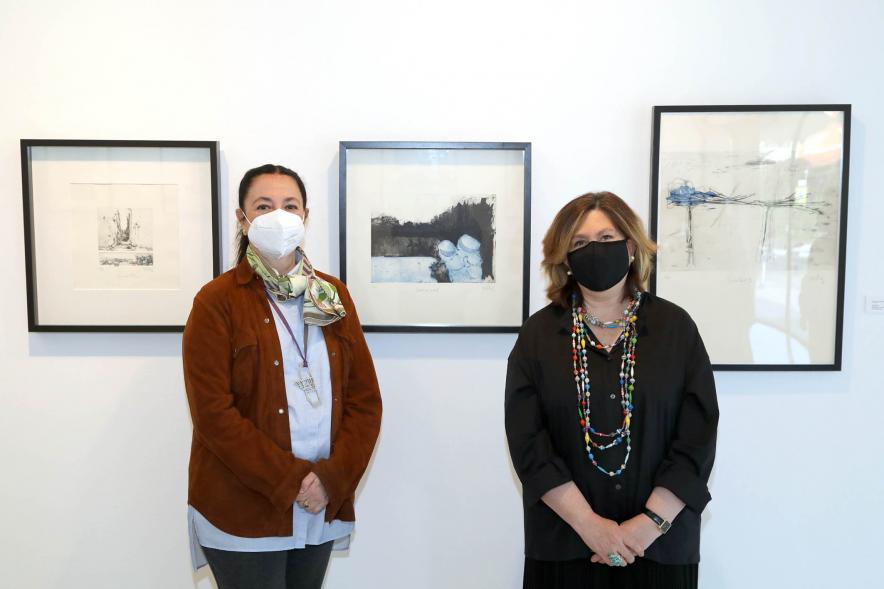Artista y autoridade en la exposición – 2021