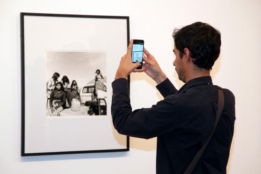 Asistente en la exposición. 