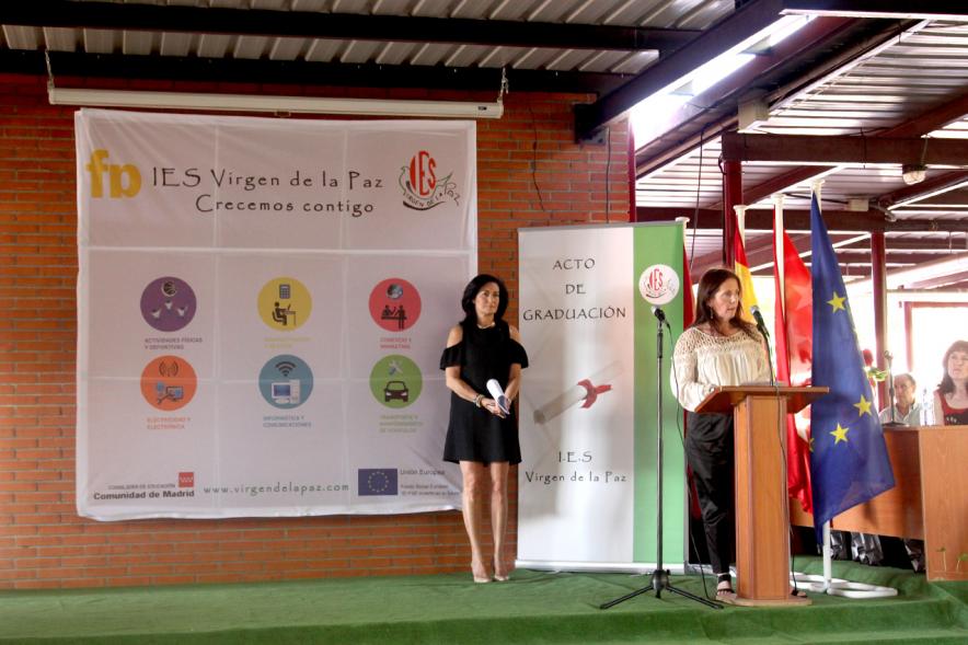 Graduación Curso 2015-16 IES Virgen de la Paz - Escenario.
