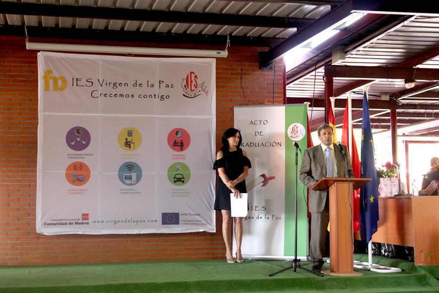 Graduación Curso 2015-16 IES Virgen de la Paz - Escenario.