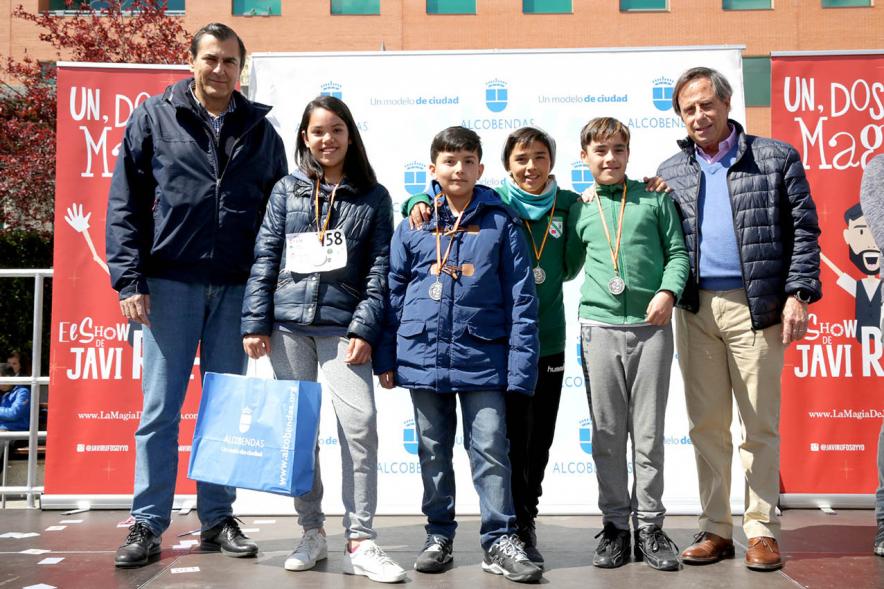 Alcalde Ignacio Vinuesa, autoridades y premiados. Entrega de Premios Gymkhana Stem -2019