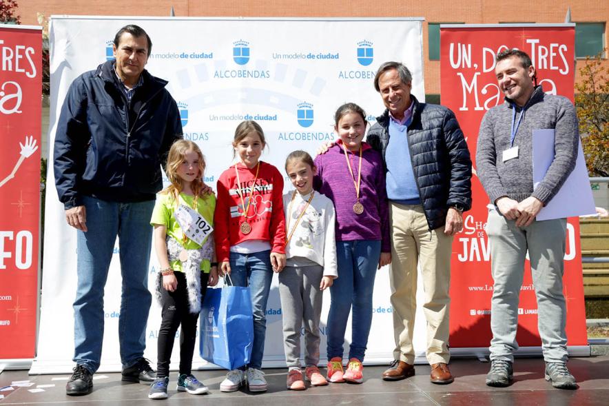 Alcalde Ignacio Vinuesa, autoridades y premiados. Entrega de Premios Gymkhana Stem - 2019