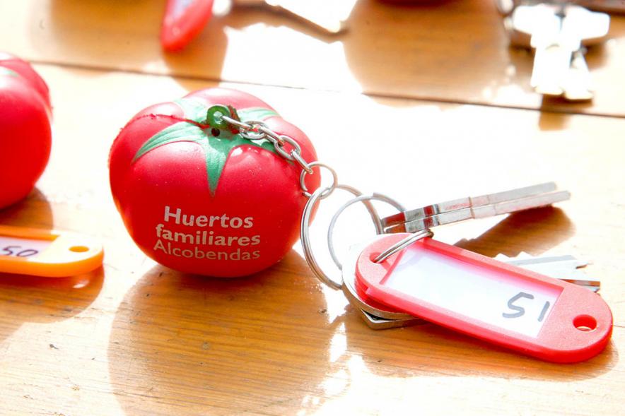 Llaveros que se les entrega a los beneficiarios. 2019