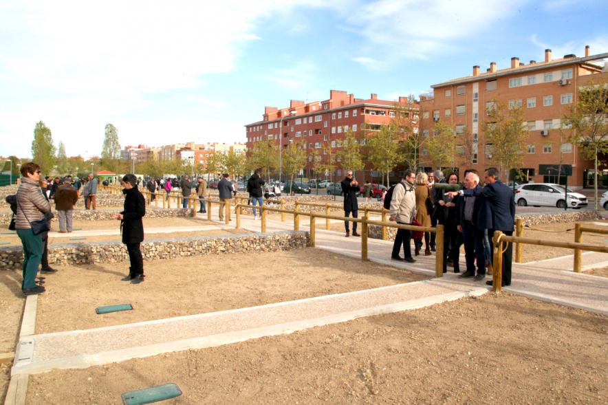 Vista general de los  Huertos Urbanos Calle Carlos Muñoz Ruiz - 2019