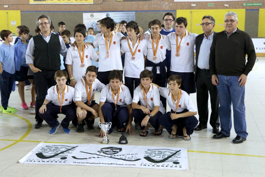 Campeonato de España Alevín de Hockey sobre Patines - Posado de un equipo.