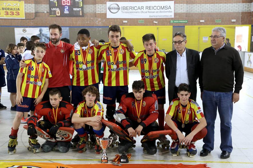Campeonato de España Alevín de Hockey sobre Patines - Posado de los subcampeones.