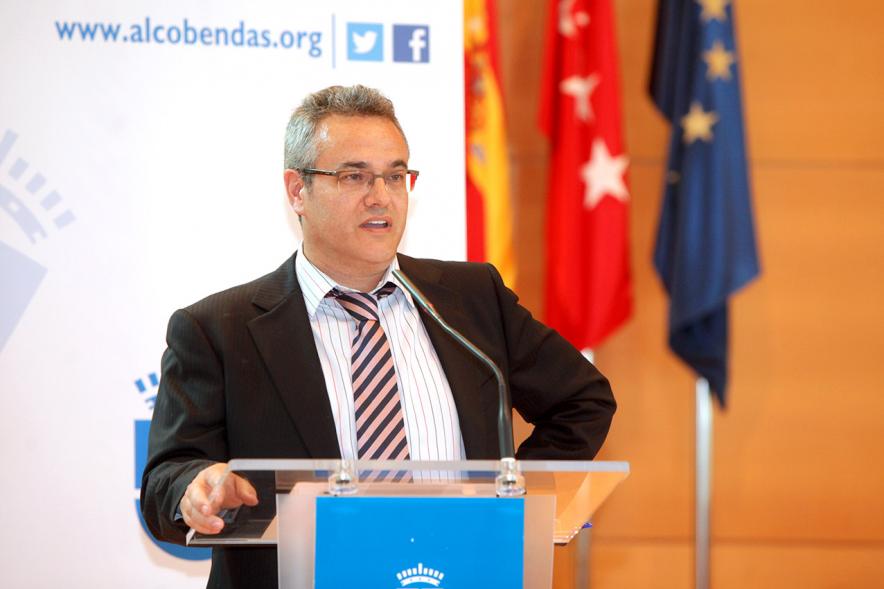 Recepción Equipo de Hockey sobre Patines por su Ascenso de Categoría -  Imagen  del discurso de un miembro del equipo de hockey.