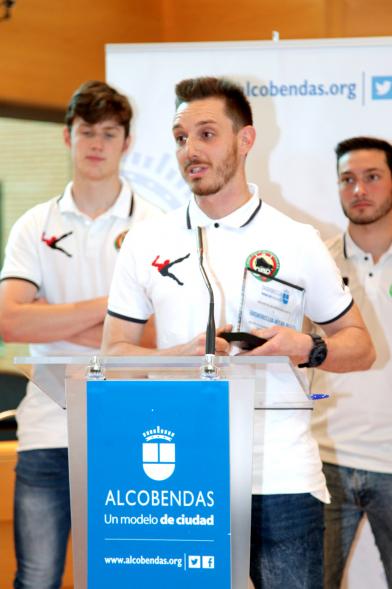 Recepción Equipo de Hockey sobre Patines por su Ascenso de Categoría - Primer plano de un jugador del equipo.