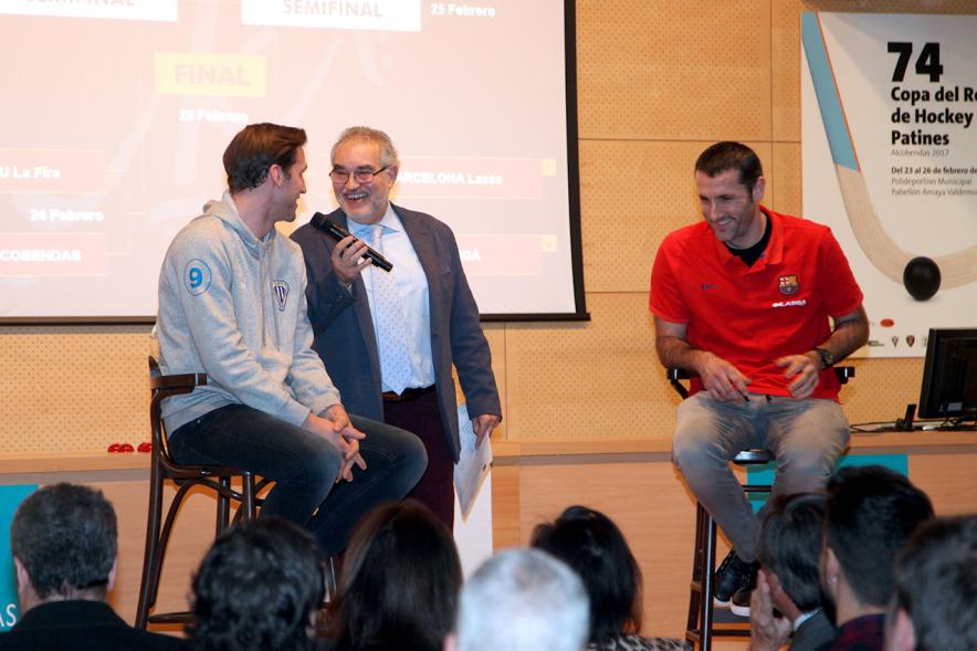 Presentación 74ª Copa del Rey de Hockey Patines -  Entrevista a los jugadores.