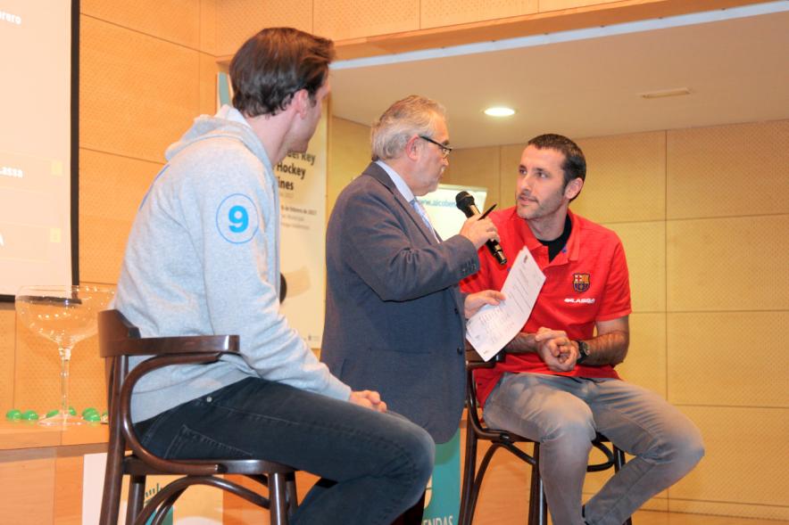Presentación 74ª Copa del Rey de Hockey Patines -  Entrevista a los jugadores.