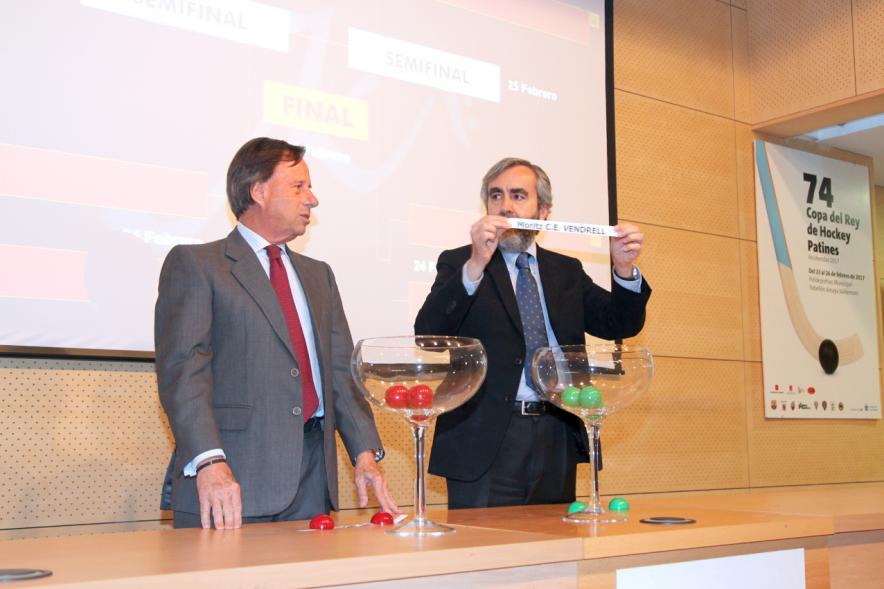 Presentación 74ª Copa del Rey de Hockey Patines - El alcalde en la presentación.