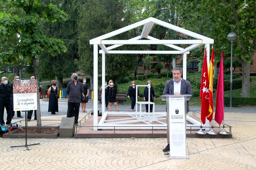 Concejal Ángel Sánchez. Homenaje a Miguel Ángel Blanco en Parque Víctimas del Terrorismo -2020