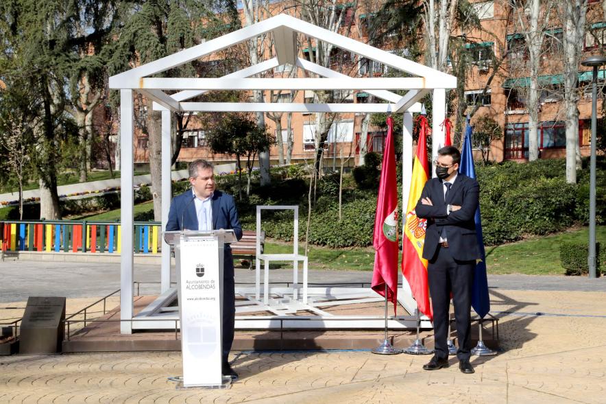 Concejales Miguel Sanchez Sanguino y Miguel Angel Arranz. Homenaje Víctimas 11-M - 2021