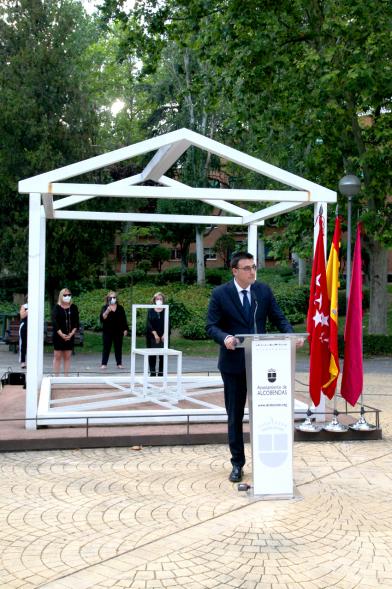 Concejal Miguel Ángel Arranz. Homenaje a Miguel Ángel Blanco en Parque Víctimas del Terrorismo - 2020