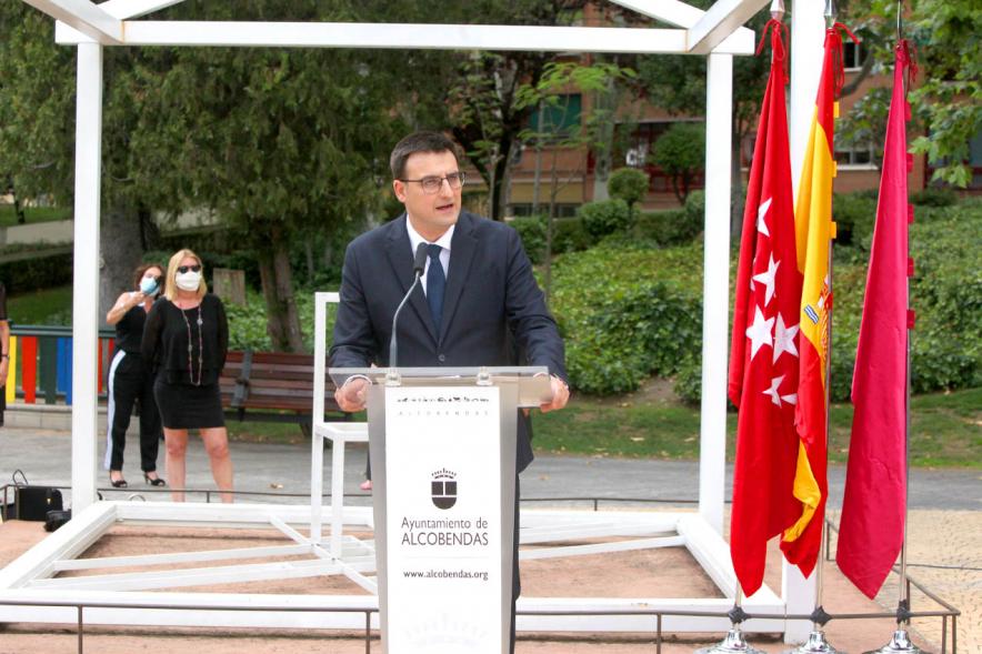 Discurso concejal Miguel Ángel Arranz. Homenaje a Miguel Ángel Blanco en Parque Víctimas del Terrorismo -2020