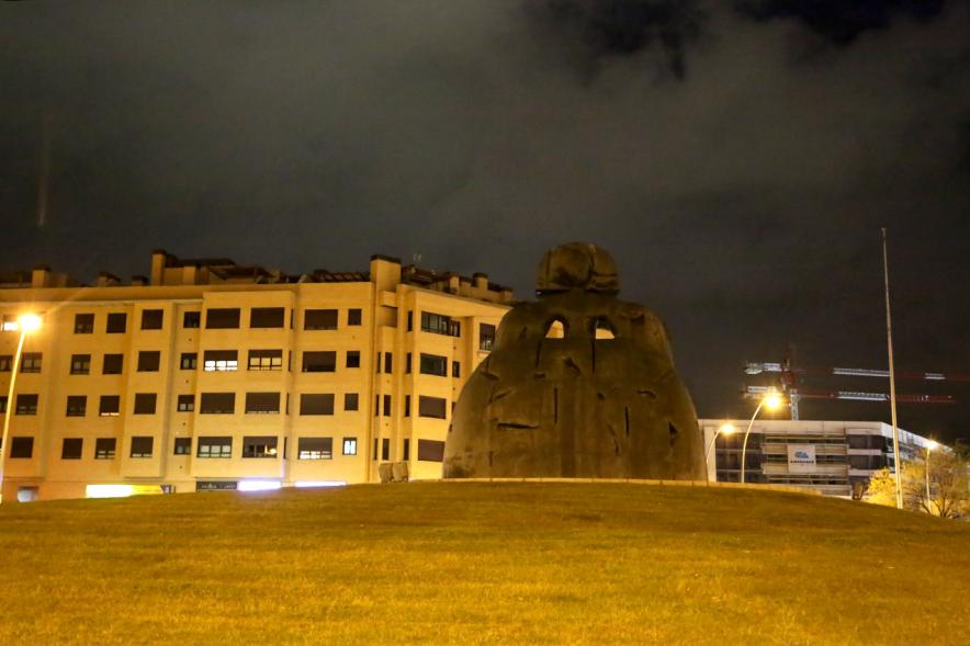 La Hora del Planeta 2018 - Imagen nocturna de la Menina de Alcobendas.
