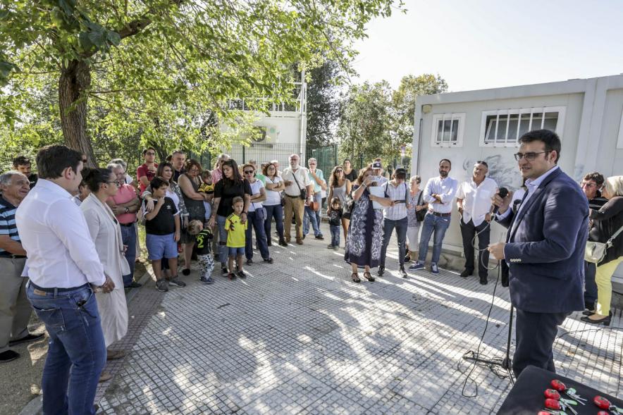 Concejales y beneficiarios. Entrega de Llaves Huertos Urbanos Parque de Andalucía -2019