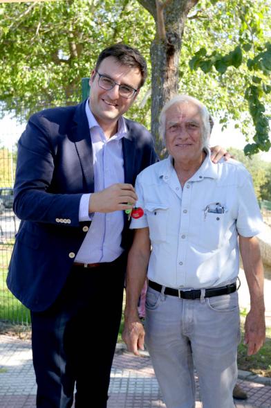 Concejal Miguel Angel Arranz. Entrega de Llaves Huertos Urbanos Parque de Andalucía -2019