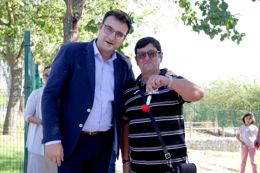 Concejal Miguel Angel Arranz. Entrega de Llaves Huertos Urbanos Parque de Andalucía -2019