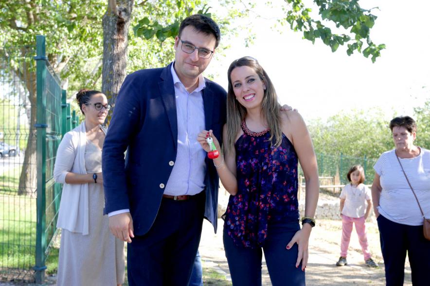 Concejal Miguel Angel Arranz. Entrega de Llaves Huertos Urbanos Parque de Andalucía -2019