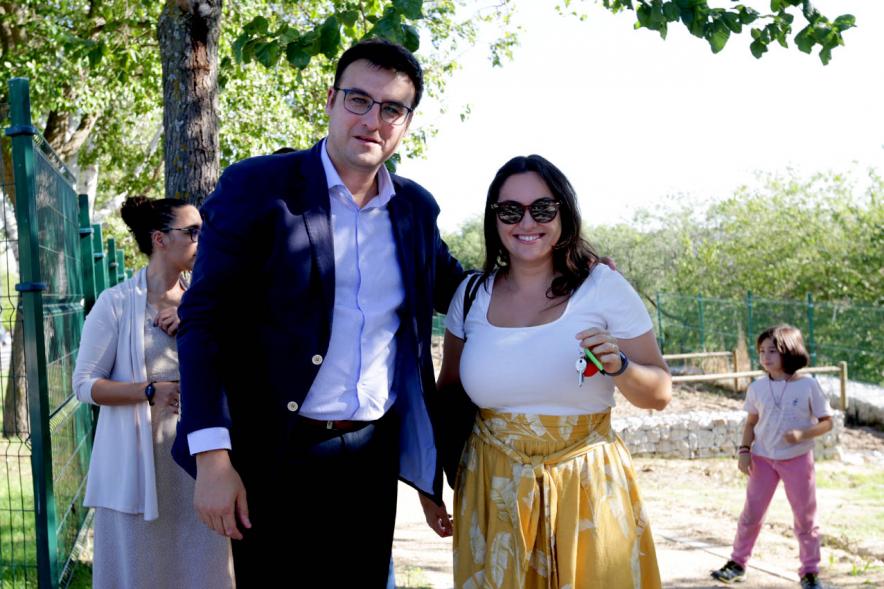 Concejal Miguel Angel Arranz. Entrega de Llaves Huertos Urbanos Parque de Andalucía -2019
