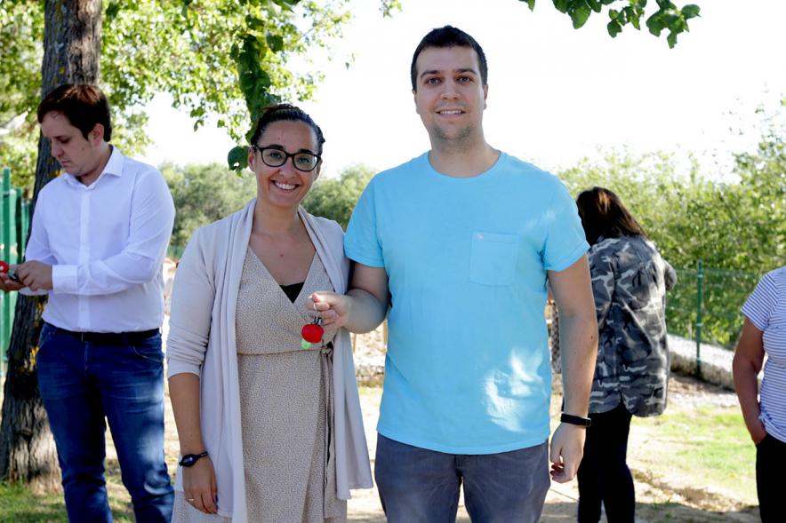 Concejal Cristina Martinez. Entrega de Llaves Huertos Urbanos Parque de Andalucía -2019