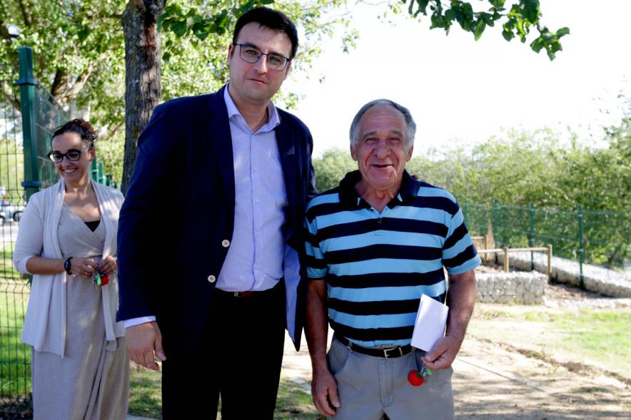 Concejal Miguel Angel Arranz. Entrega de Llaves Huertos Urbanos Parque de Andalucía -2019