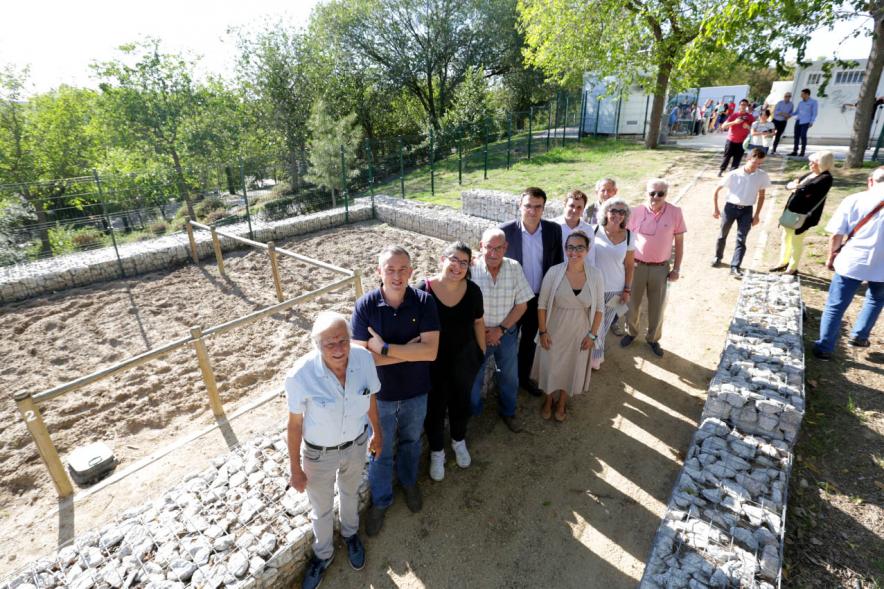 Autoridades y beneficiarios. Entrega de Llaves Huertos Urbanos Parque de Andalucía -2019