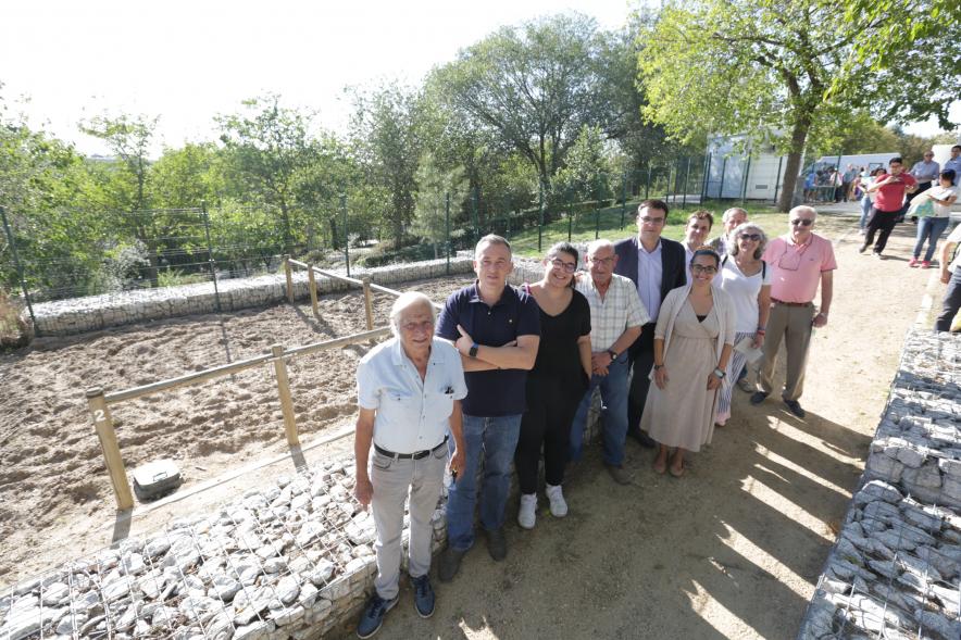 Autoridades y beneficiarios. Entrega de Llaves Huertos Urbanos Parque de Andalucía - 2019