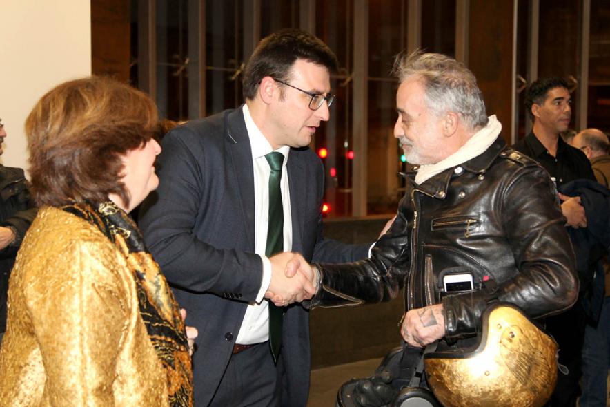 Concejales Rosario Tamayo Lorenzo, Miguel Ángel Arranz y asistente al evento - 2020