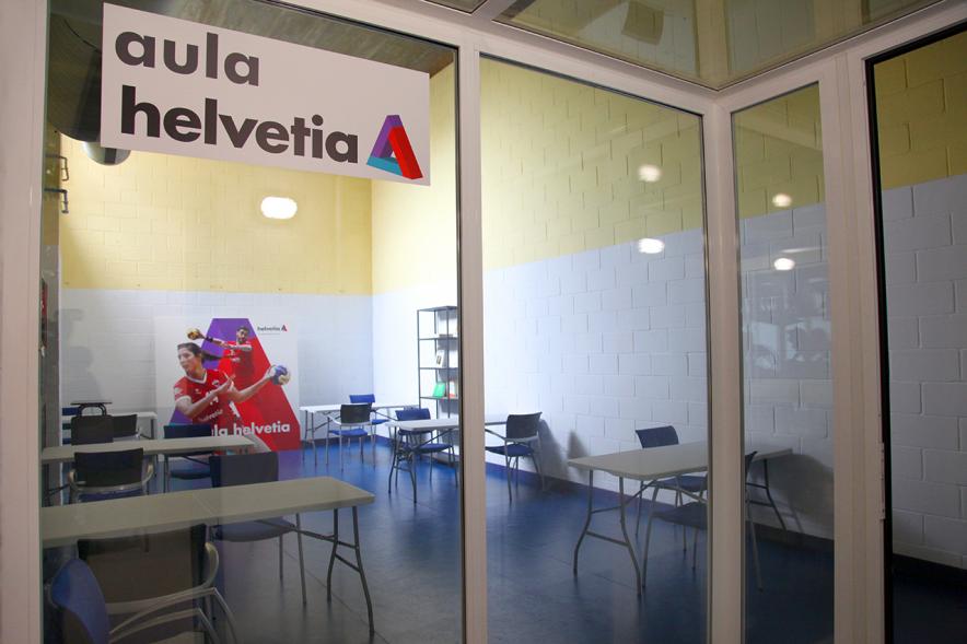 Visita a la realización de obras de ampliación y acondicionamiento en el Pabellón de los Sueños -  Imagen de otra de las mejoras que se han hecho, un aula de formación a la que han denominado `Aula Helvetia´.