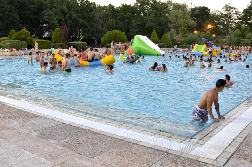 Piscina durante el evento