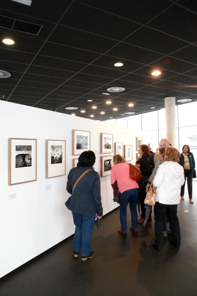 Inauguración Exposición "Cazando Imágenes con Miguel Delibes" - Grupo de visitantes.