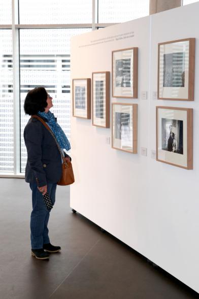 Inauguración Exposición "Cazando Imágenes con Miguel Delibes" -  Una visitante.