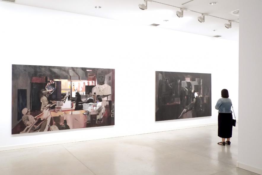 Inauguración Exposiciones de Carlos Vallejo y Nacho Martín -  Dos obras.