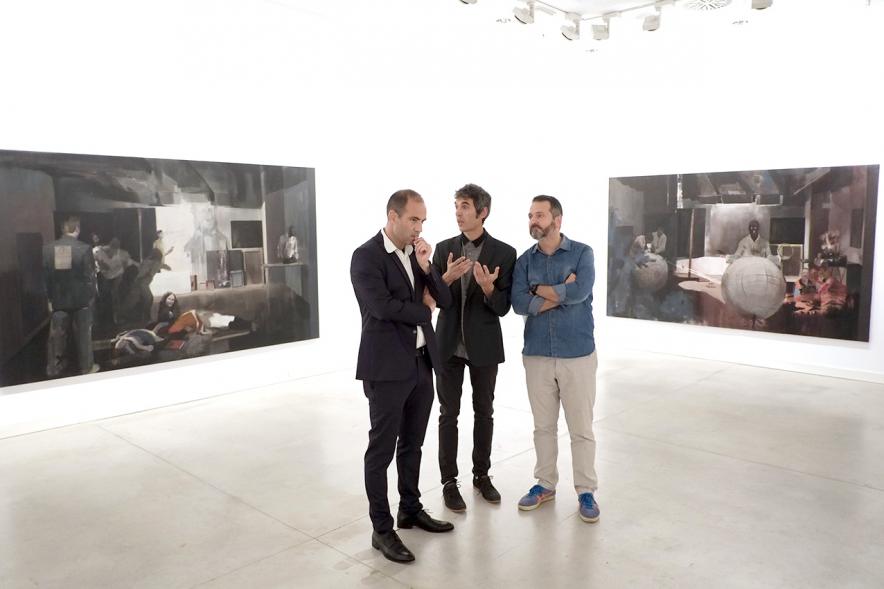 Inauguración Exposiciones de Carlos Vallejo y Nacho Martín -  Los artistas.