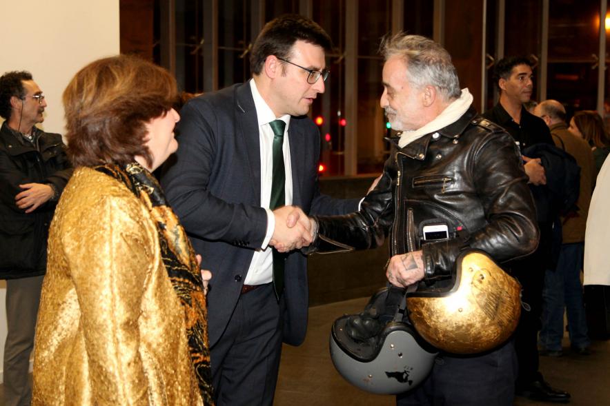 Concejales Rosario Tamayo Lorenzo, Miguel Ángel Arranz y asistente al evento - 2020