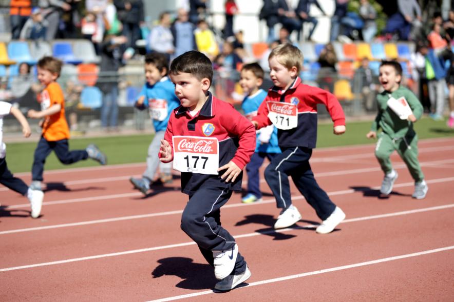 Torneo de Atletismo Intercentros de Alcobendas - La carrera infantil.