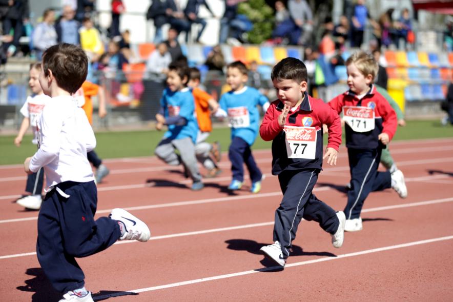 Torneo de Atletismo Intercentros de Alcobendas - La carrera infantil.