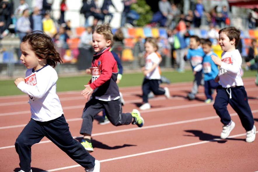 Torneo de Atletismo Intercentros de Alcobendas - La carrera infantil.