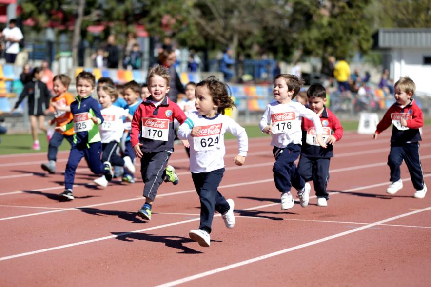 Torneo de Atletismo Intercentros de Alcobendas - La carrera infantil.