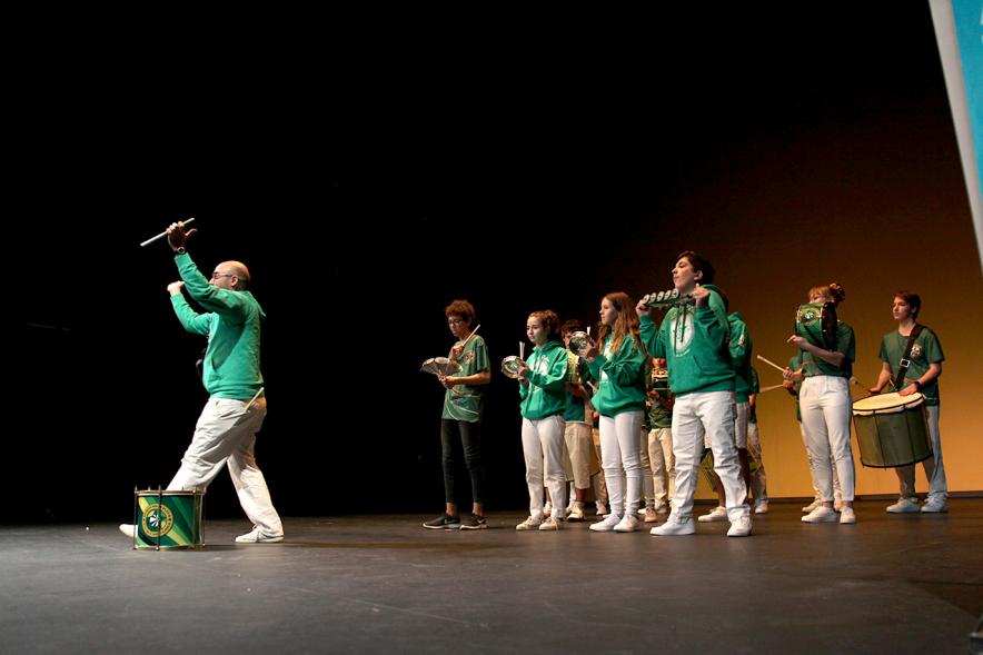 Jornada con los Institutos de Educación Secundaria Contra la Violencia de Género -  Imagen de un grupo musical estudiantil.