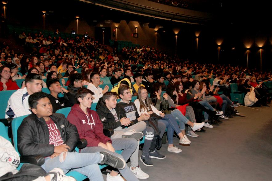 Jornada con los Institutos de Educación Secundaria Contra la Violencia de Género - Plano de las butacas ocupadas por los estudiantes.