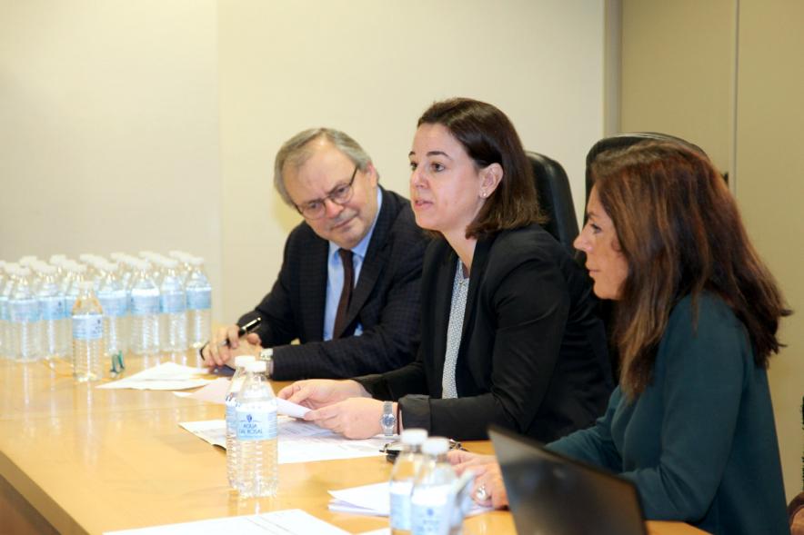 Inauguración Jornadas de Accesibilidad al Medio Físico - Imagen una persona dirigiéndose al público asistente. 