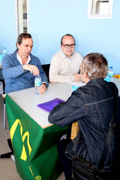 Entrevistadores y candidato – 2019