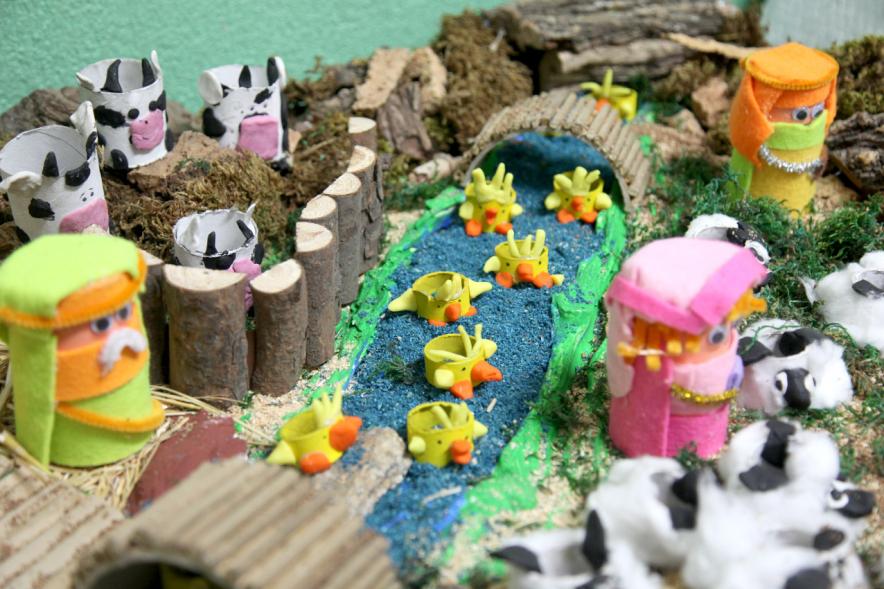 Curso del río en el belén